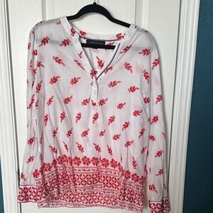 Tommy Hilfiger Red Floral Blouse